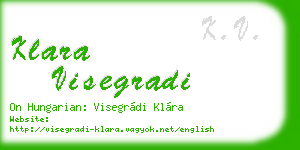 klara visegradi business card